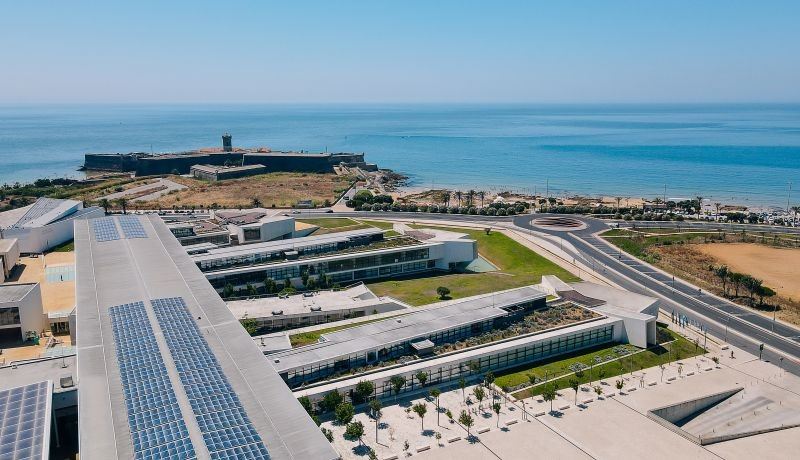 Nova SBE Carcavelos Campus overlooking the Atlantic Ocean